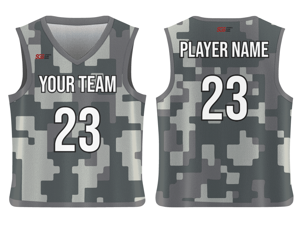 Custom Pixelated Camo Adult Youth Unisex Basketball Jersey - Reversible Uniform Questions & Answers